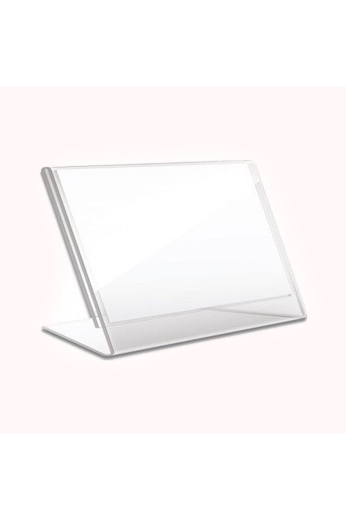 sommeow L Type A5 Paper Size Horizontal Plexiglass Leaflet Holder 10 Pieces