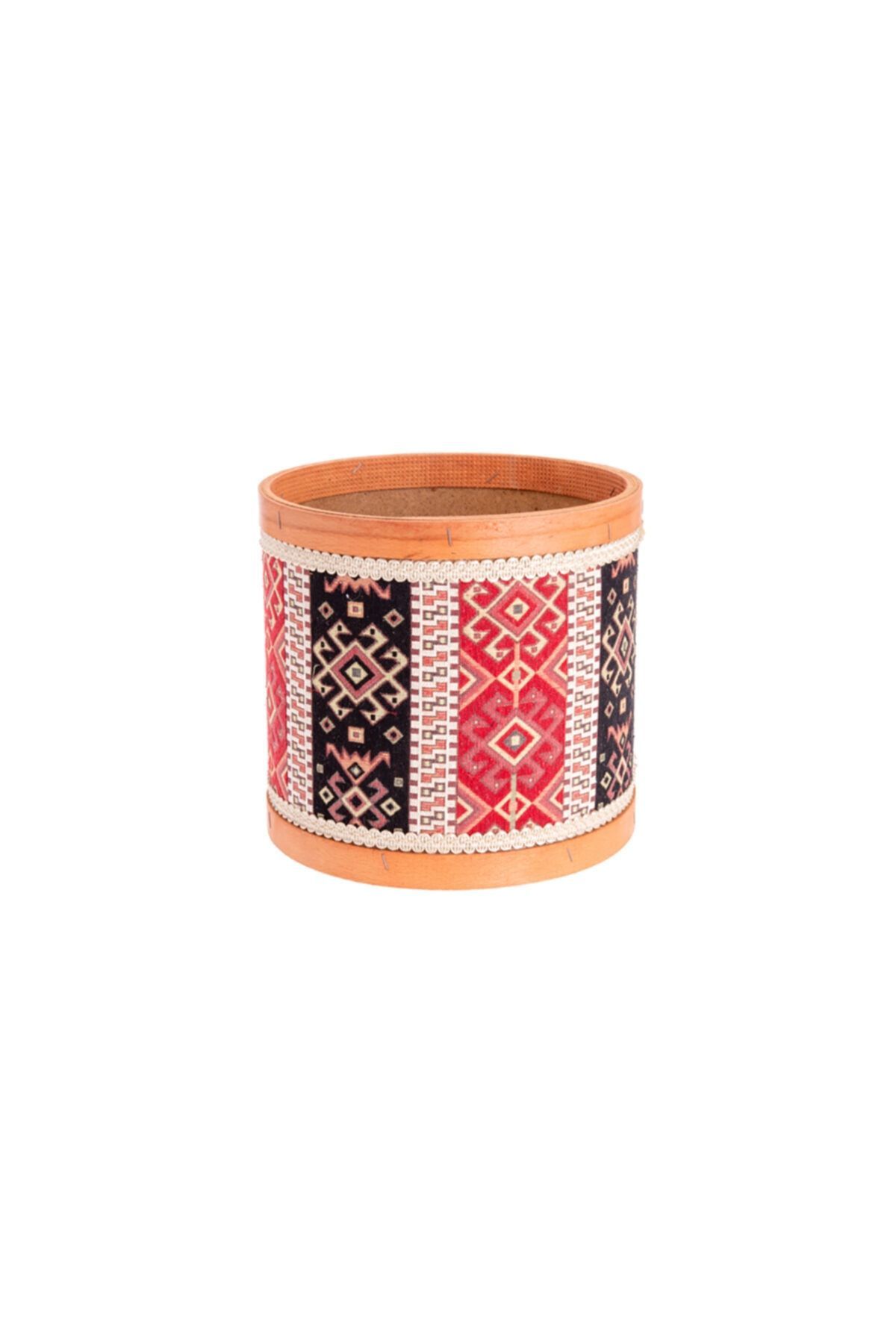 Kilim Desenli Kuruyemiş Baharat Bakliyat Kovası 30x30