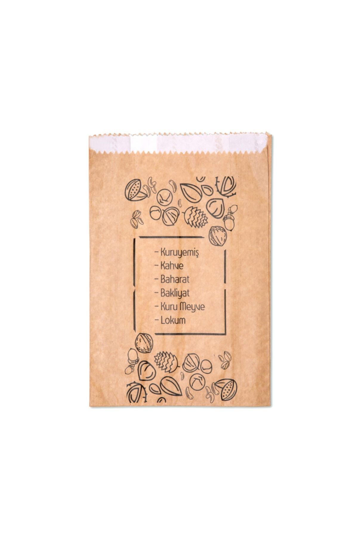 Kuruyemiş Kahve Bakliyat Ambalajı 500 Gr. (1 Kg Paket)