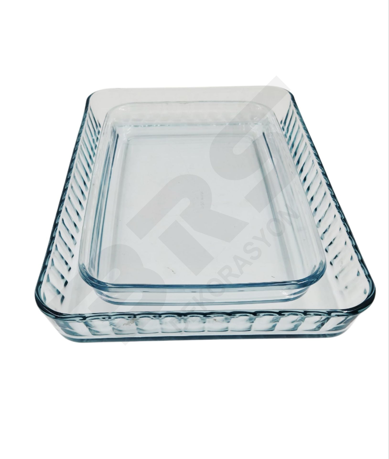 2 PIECE BORCAM TRAY SET PASABAHCE 59075