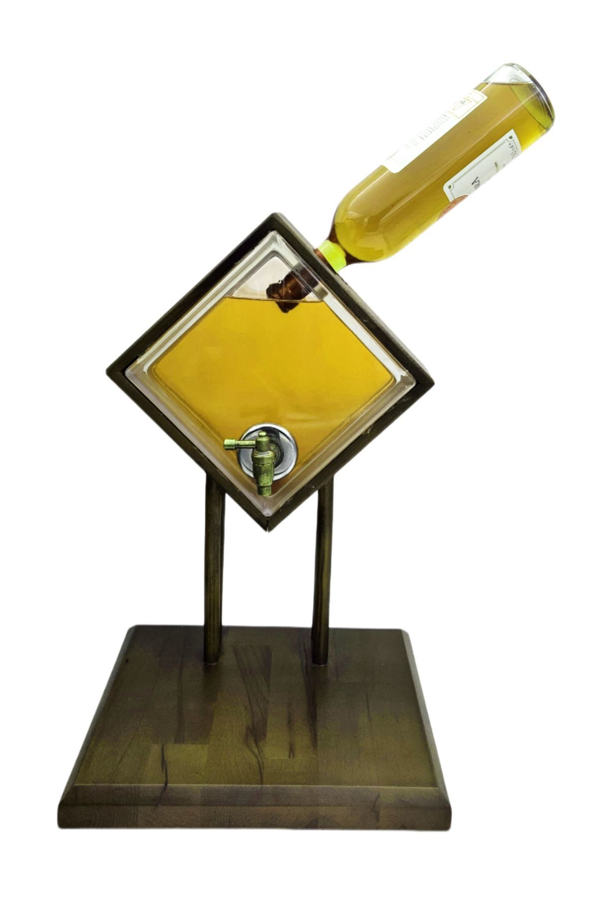 Ahşap Musluklu Teşhir Kavanozu