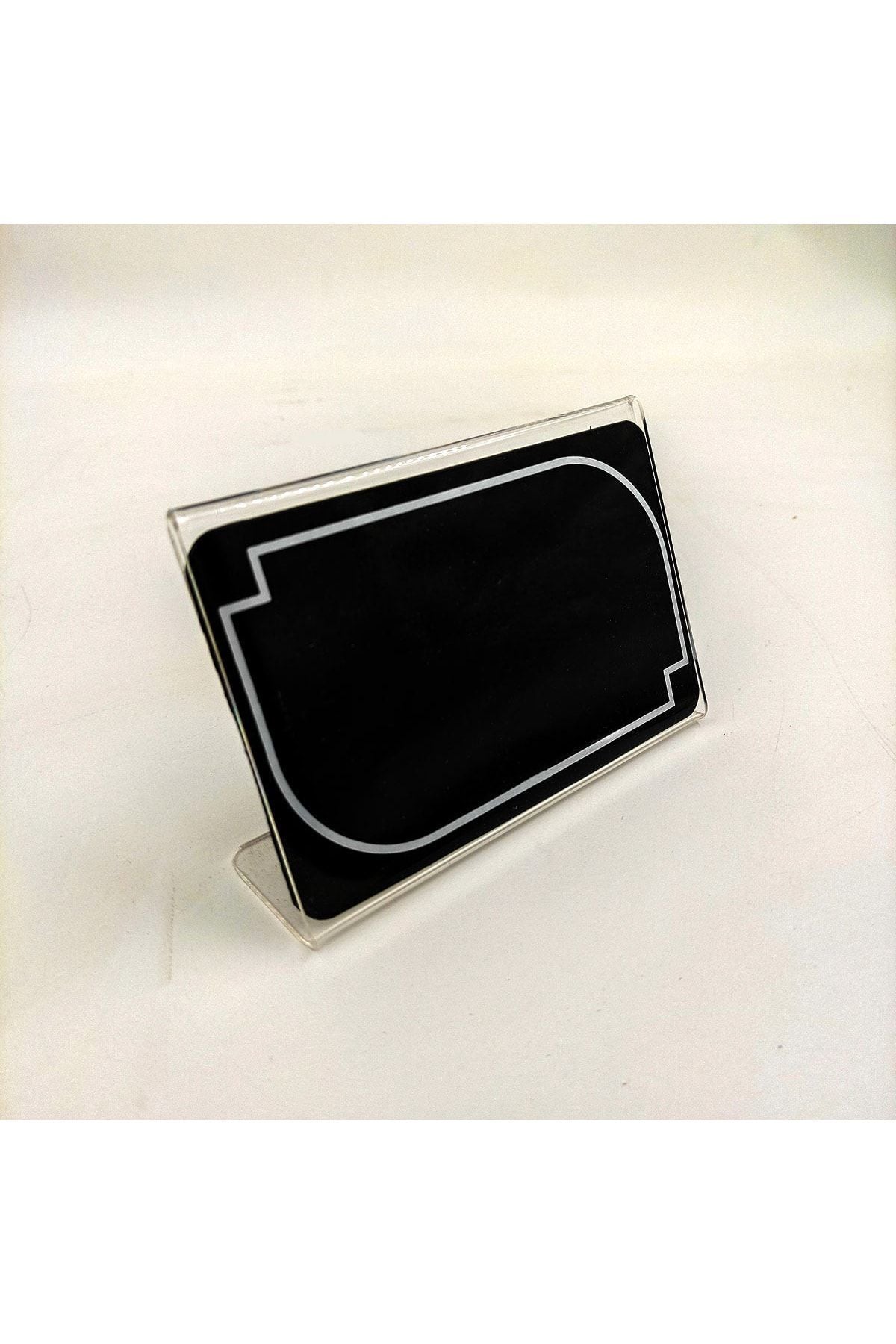 Pvc Etiketli Ve Kalemli L Tipi Yatay Pleksi Föylük (10'lu Paket)