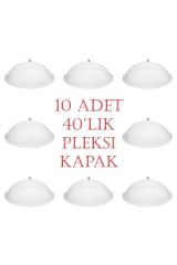 40'lık Kuruyemiş Baharat Bakliyat Zeytin Kovası Uyumlu Pleksi Kapak