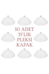 35'lik Kuruyemiş Baharat Bakliyat Zeytin Kovası Uyumlu Pleksi Kapak