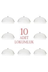 Pleksi Kapaklı Mika Lokumluk (10 Adet)