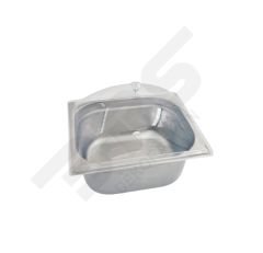 Pleksi Kapaklı Çelik Küvet Gn 1/2 (32.5 X 26.5 X 15)