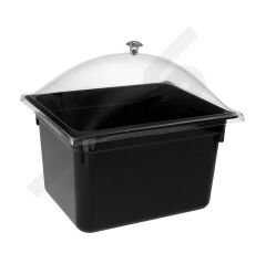 Pleksi Kapaklı Polikarbon Küvet Şeffaf Gn 1/2 (32.5 X 26.5 X 20)