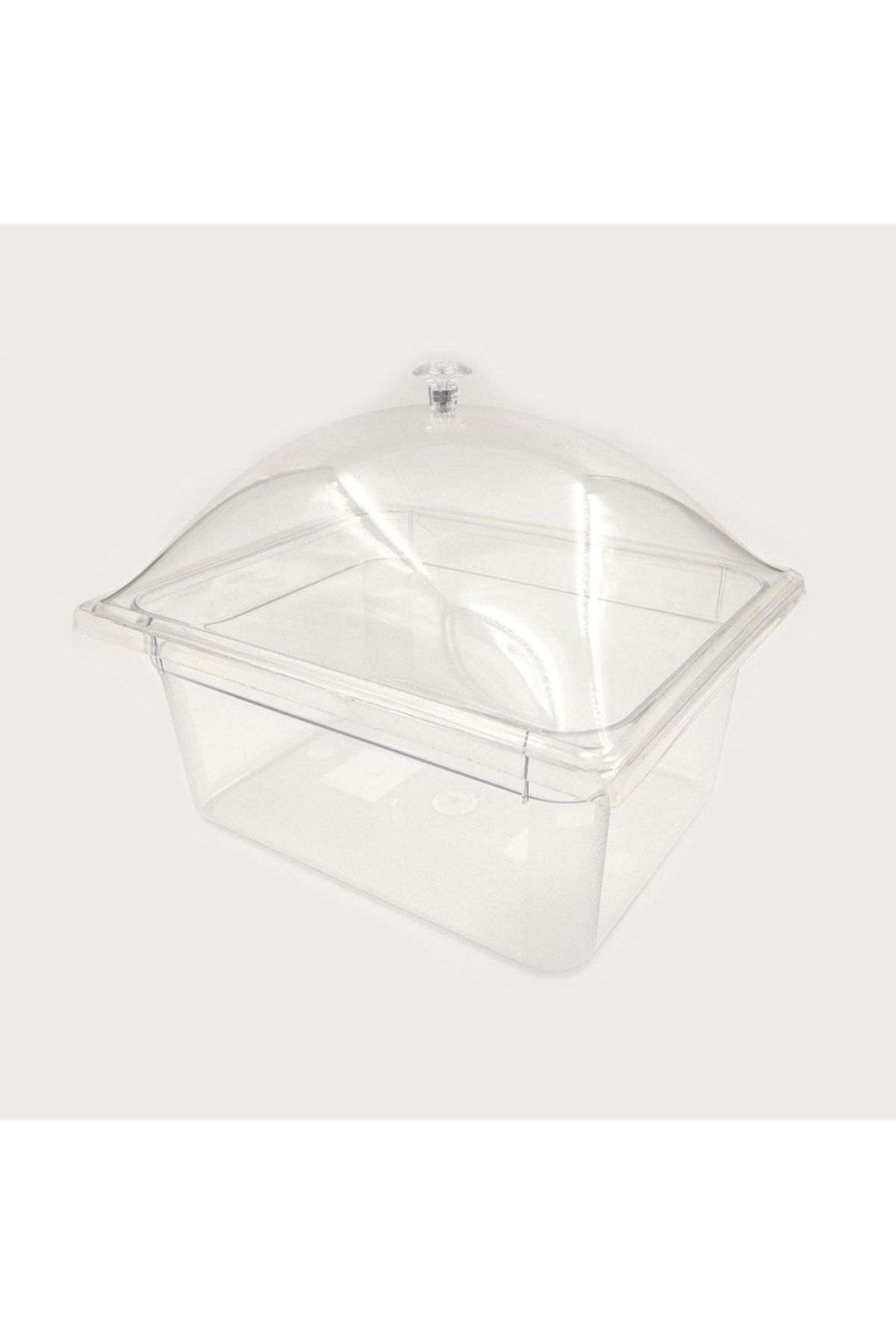 Pleksi Kapaklı Polikarbon Küvet Şeffaf Gn 1/2 (32.5 X 26.5 X 15)