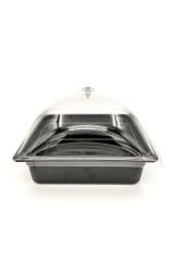 Pleksi Kapaklı Gastronomi Küveti Siyah Gn 1/2 (32.5 X 26.5 X 10)
