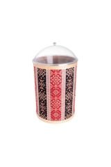 Kilim Desenli Kuruyemiş Baharat Bakliyat Şarküteri Kova 3lü Takım