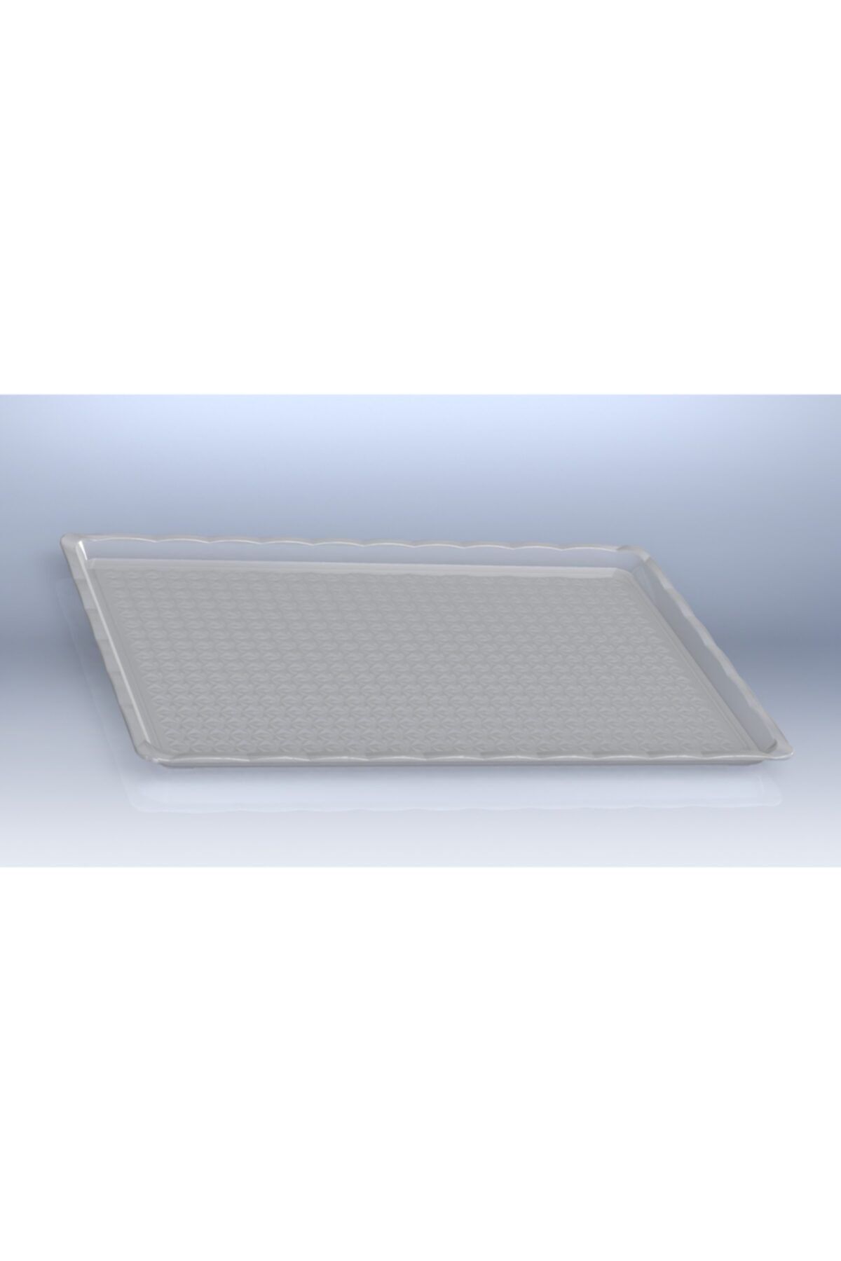 Kırılmaz Polikarbon Şeffaf Tepsi 22.5x32.5 (10'lu Paket)