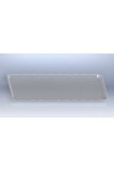 Kırılmaz Polikarbon Şeffaf Tepsi 12.5x32.5 (10'lu Paket)