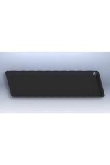 Kırılmaz Polikarbon Siyah Tepsi 12.5x32.5 (10'lu Paket)
