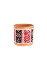 Kilim Desenli Kuruyemiş Baharat Bakliyat Kovası 30x30