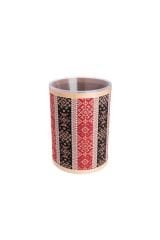 Kilim Desenli Kuruyemiş Baharat Bakliyat Kovası Leğenli 35x50