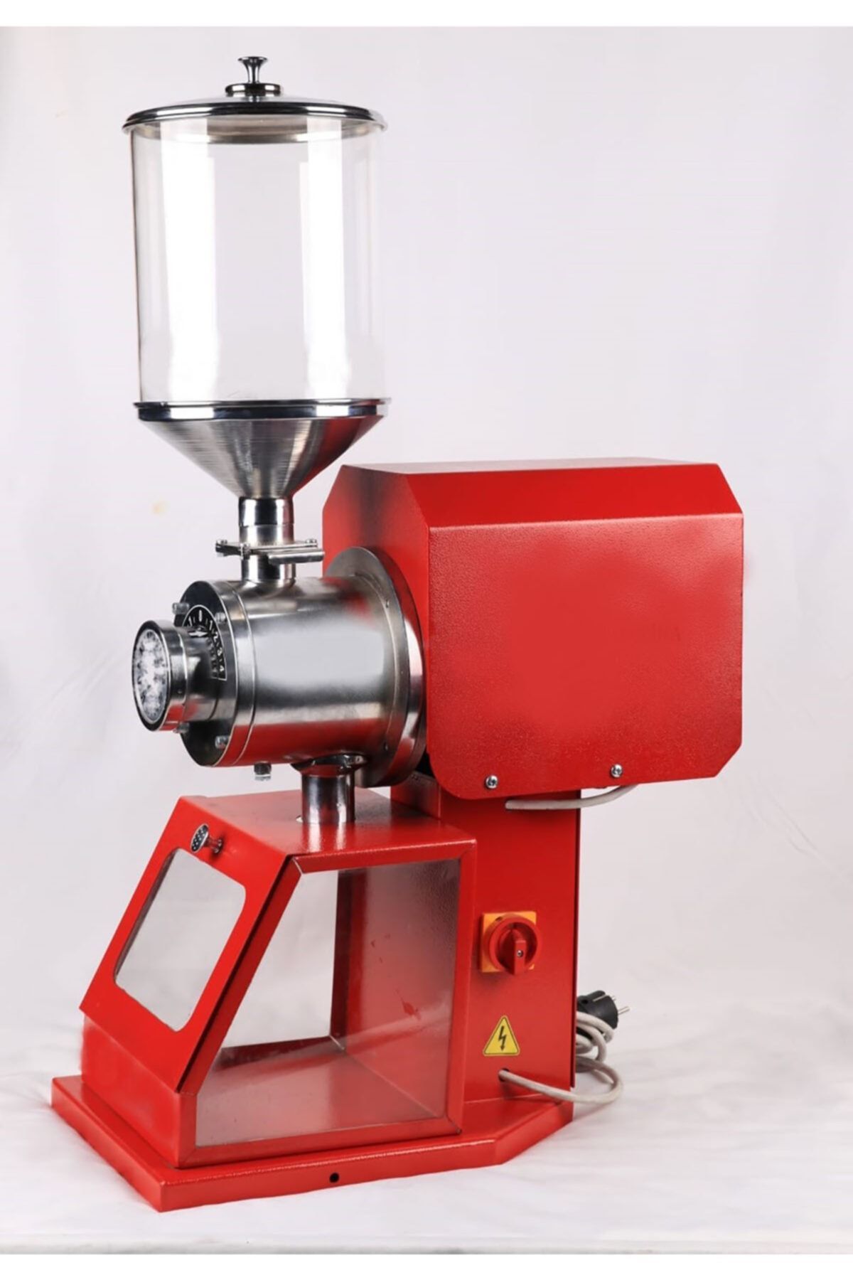 Karabiber Değirmeni Öğütücü Muhafazalı Kırmızı Dükkan Tipi