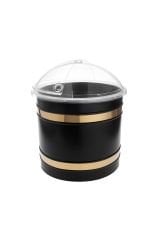 Metal Nuts Spice Bucket Set with Rotating Lid 35x35