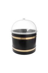 Metal Turşu Zeytin Kovası Mika Kapaklı Takım 35x30