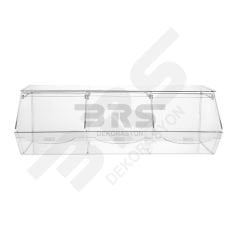 Sürgülü Şeffaf Pleksi Teşhir Kutusu 60x28H20cm
