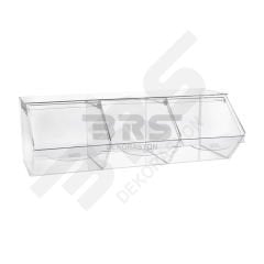 Sürgülü Şeffaf Pleksi Teşhir Kutusu 60x28H20cm