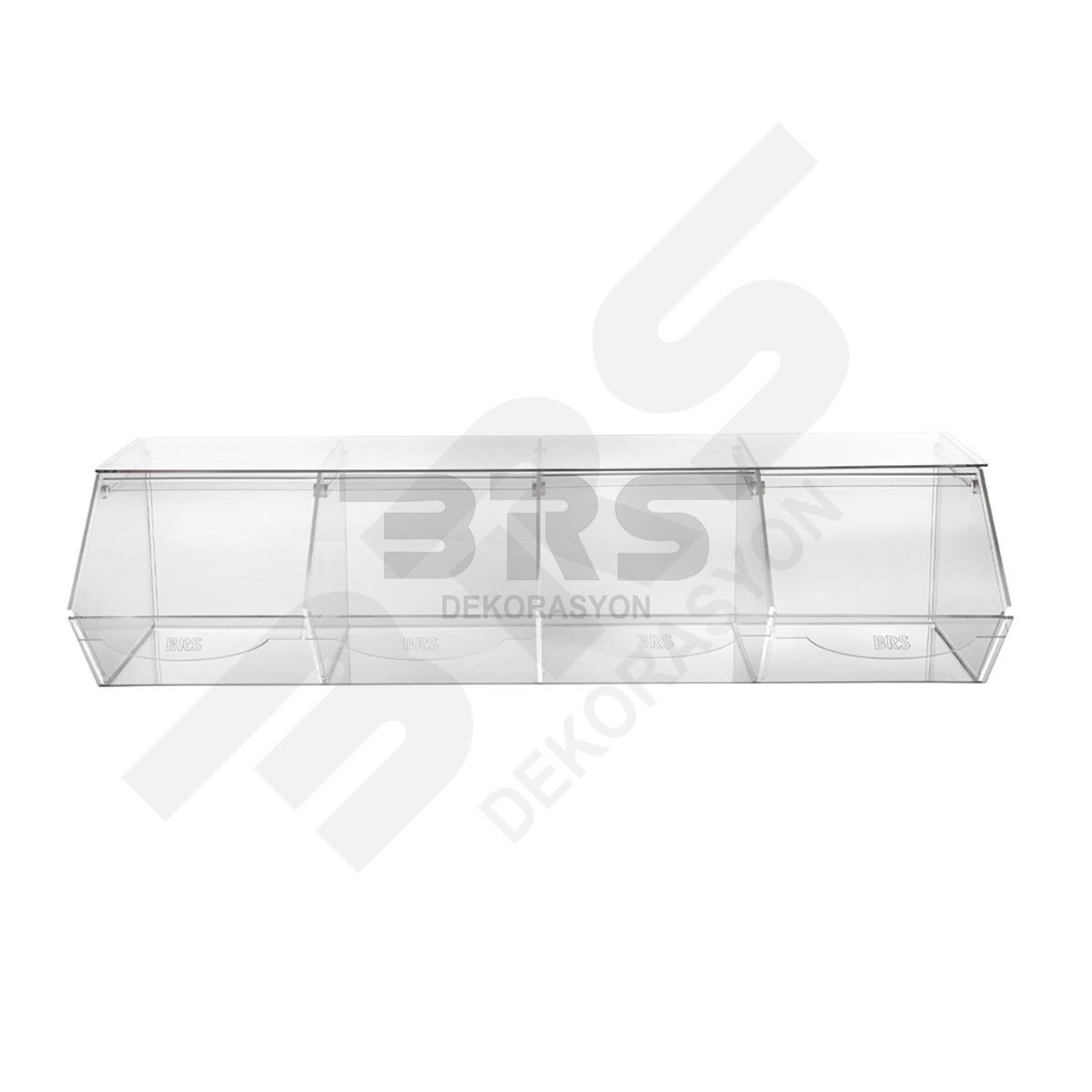 Sürgülü Şeffaf Pleksi Teşhir Kutusu 80x28H20cm