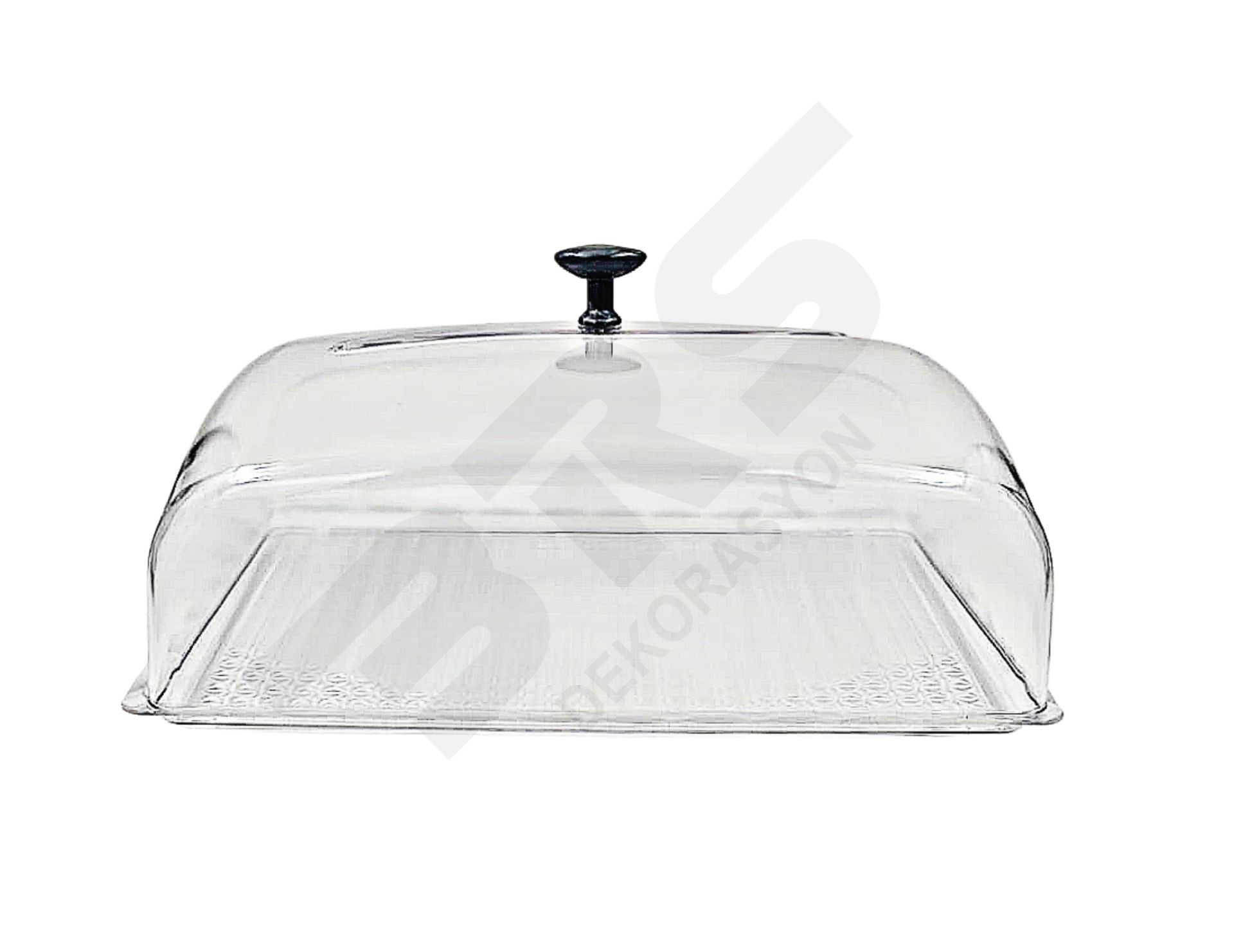 Lokum Teşhir Tepsisi Polikarbon Kapaklı 17x32 cm NO:2