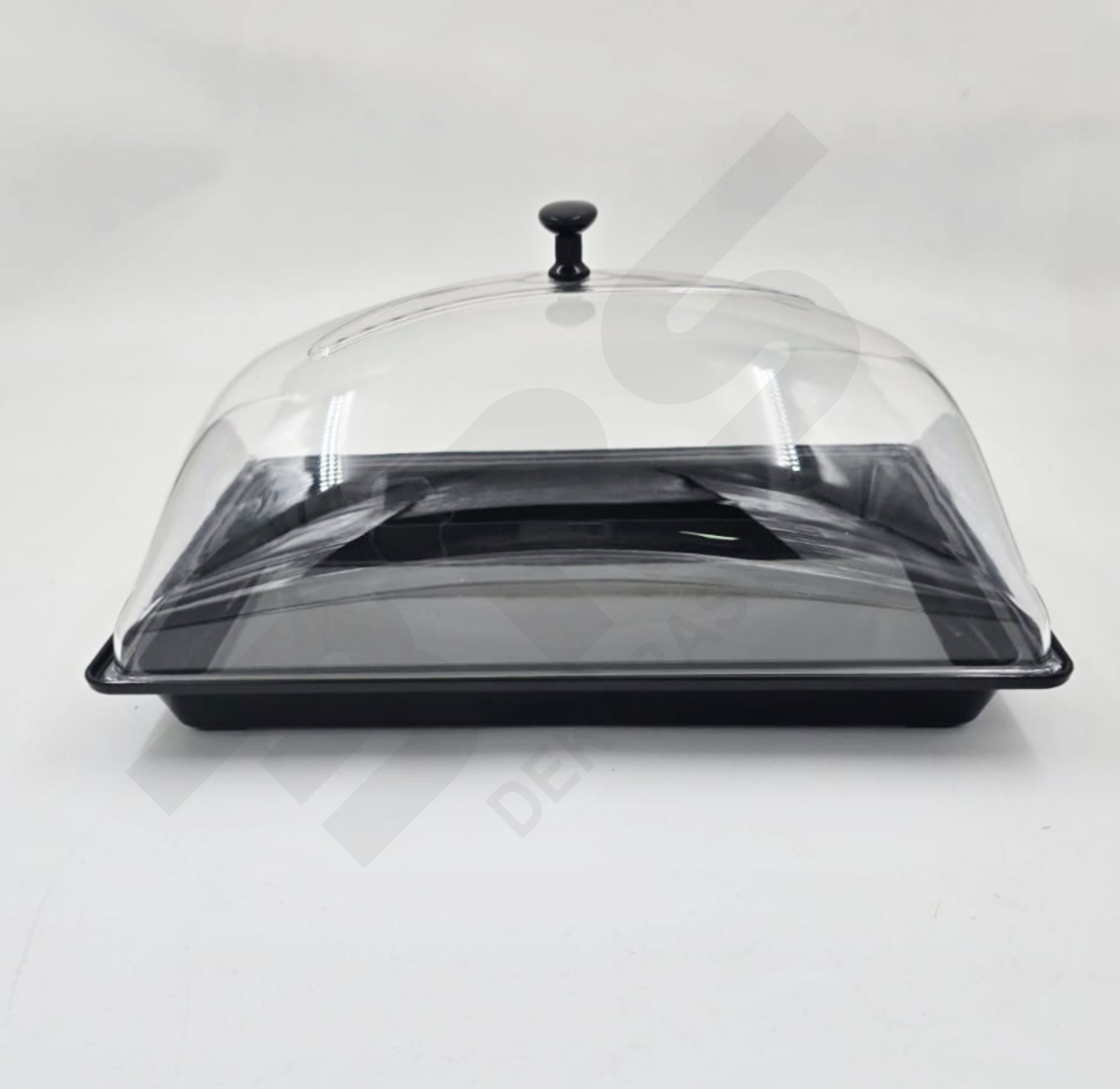 Lokum Tepsisi Siyah Polikarbon Kapaklı Takım 22.5x32.5 h:3 cm