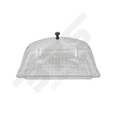 Lokum Tepsisi Şeffaf Polikarbon Kapaklı Takım 23X33H3