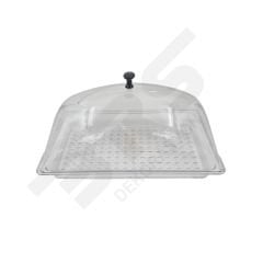 Lokum Tepsisi Şeffaf Polikarbon Kapaklı Takım 23X33H3