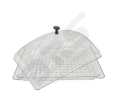 Lokum Tepsisi Şeffaf Polikarbon Kapaklı Takım 23X33H3