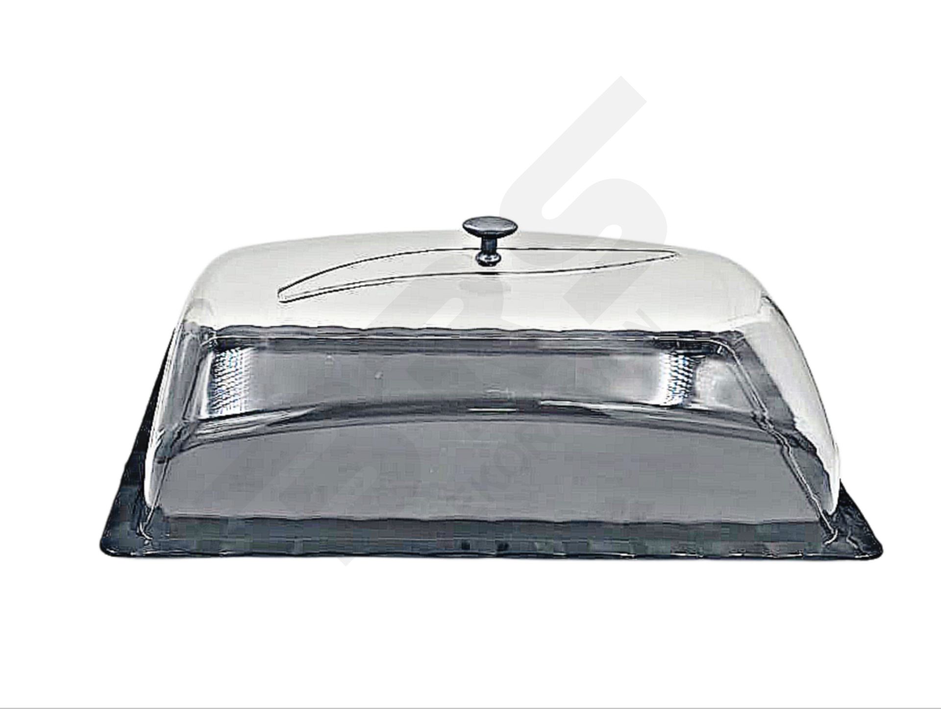 Lokum Teşhir Tepsisi Siyah Polikarbon Kapaklı Takım 27x41cm NO:4