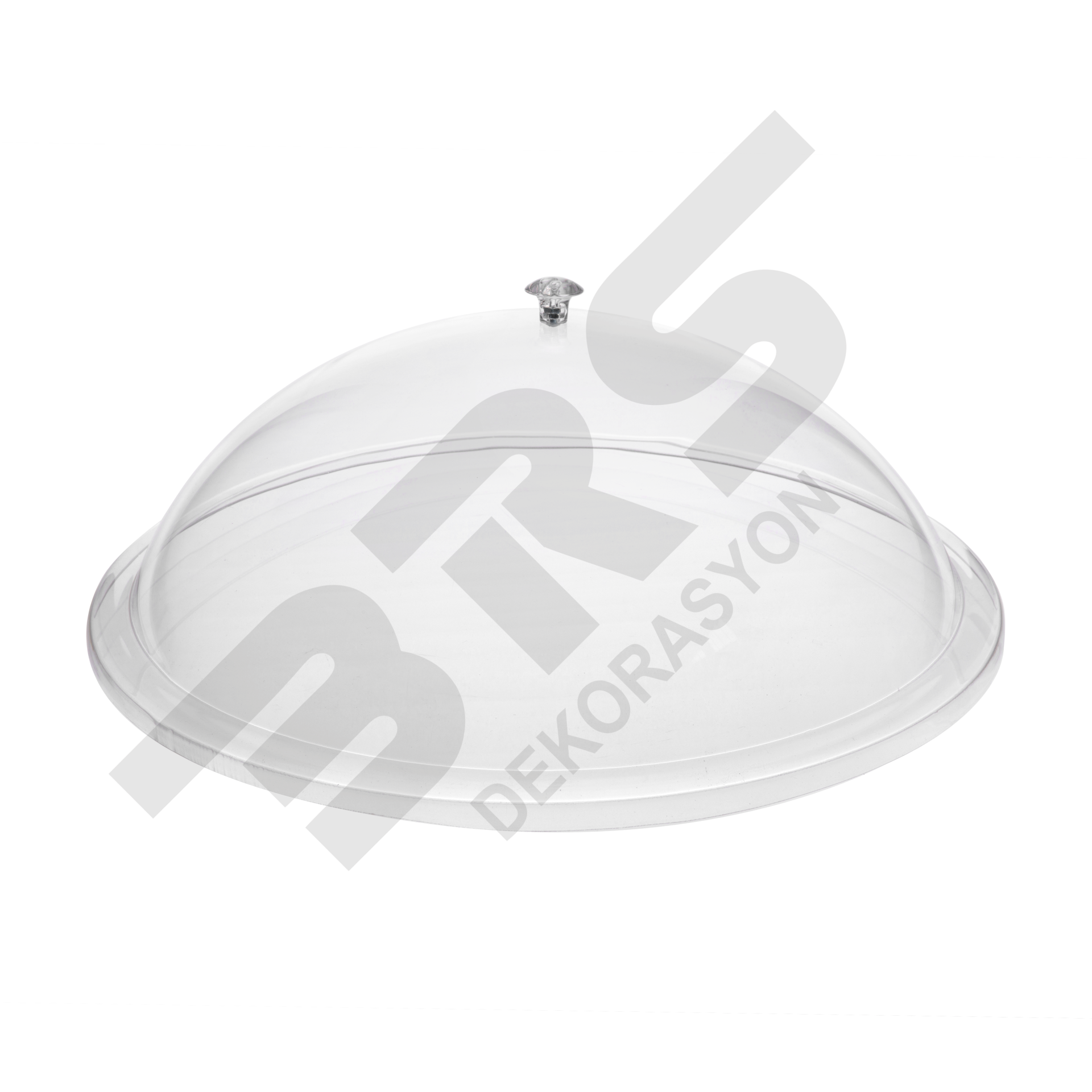 Şeffaf Bombeli Pleksi Yuvarlak Kapak Çap 50cm