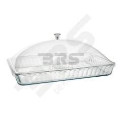 Şeffaf Bombeli Pleksi Borcam Kapağı 27x41cm