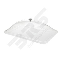 Şeffaf Bombeli Pleksi Borcam Kapağı 22x32