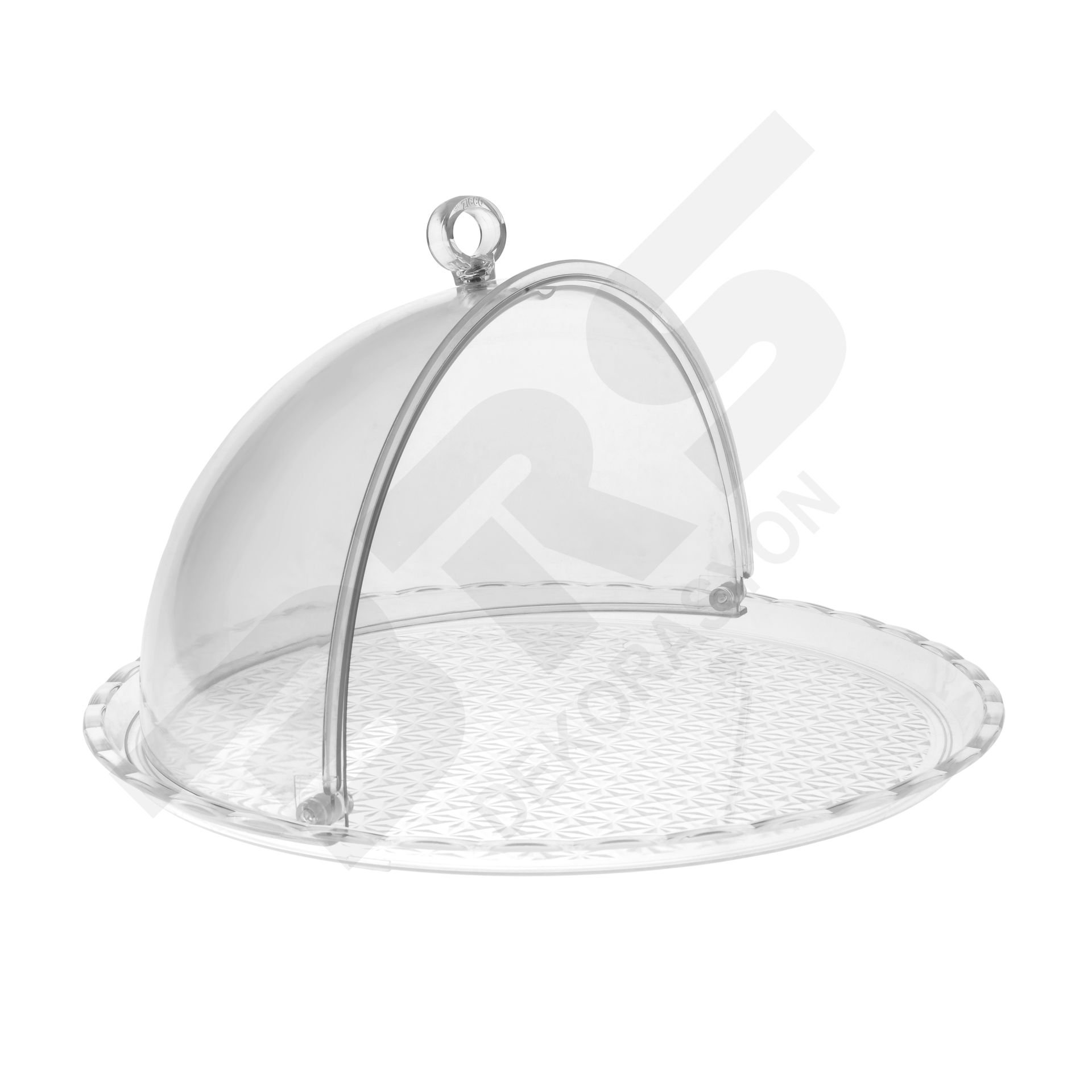 Açılır Kapanır Kapaklı Kırılmaz Teşhir Tepsisi Çap 32.5 cm