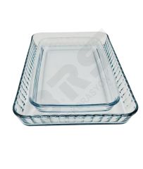 2 PIECE BORCAM TRAY SET PASABAHCE 59075
