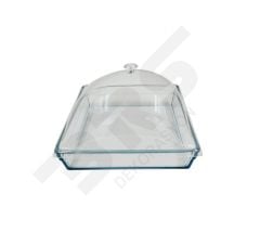 Pleksi Kapaklı Kare Borcam Paşabahçe Premium  59314 29x29cm