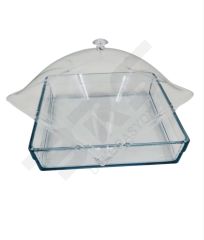 Pleksi Kapaklı Kare Borcam Paşabahçe Premium  59314 29x29cm
