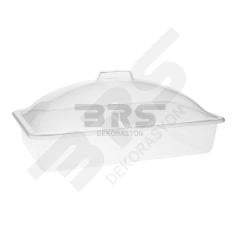 Fanus Kapaklı Dikdörtgen Gıda Kutusu 40x25x17cm