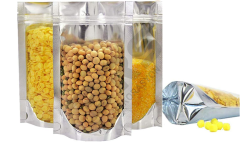 Kilitli Pencereli Alüminyum Kuruyemiş Baharat Kahve Ambalajı 20x30 750/1000G Kapasiteli
