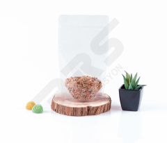 Kilitli Pencereli Şeffaf Kuruyemiş Baharat Kahve Ambalajı 13x22.5 250gr Kapasiteli